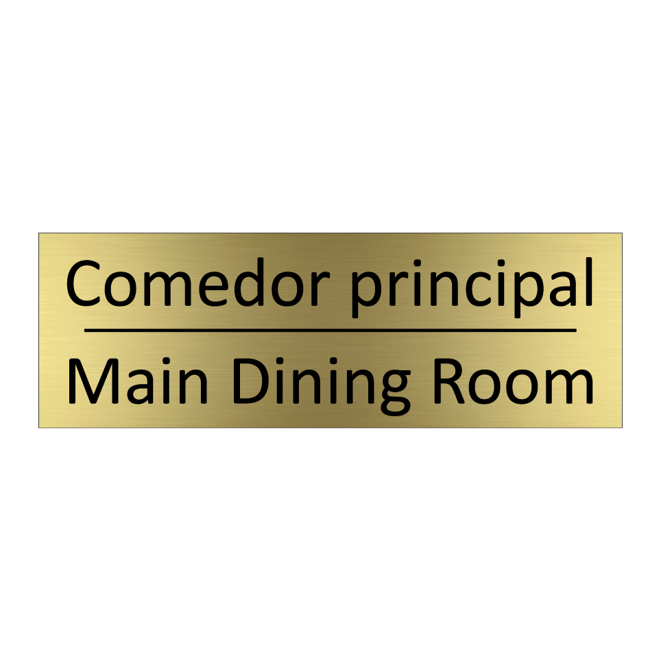 Comedor principal - Main Dining Room
