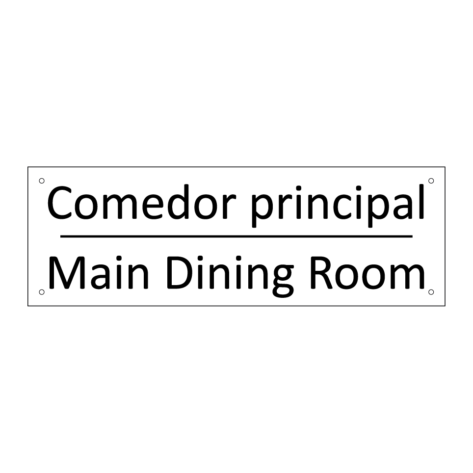 Comedor principal - Main Dining Room
