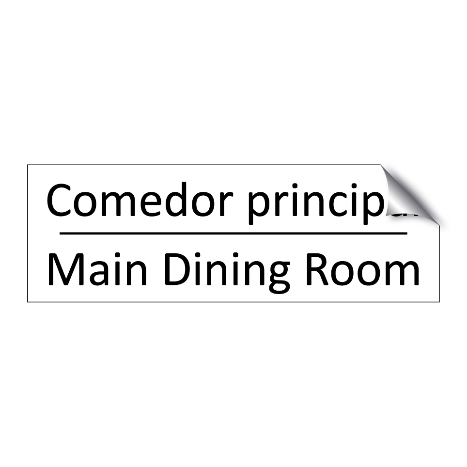 Comedor principal - Main Dining Room