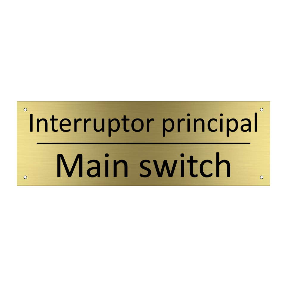 Interruptor principal - Main switch