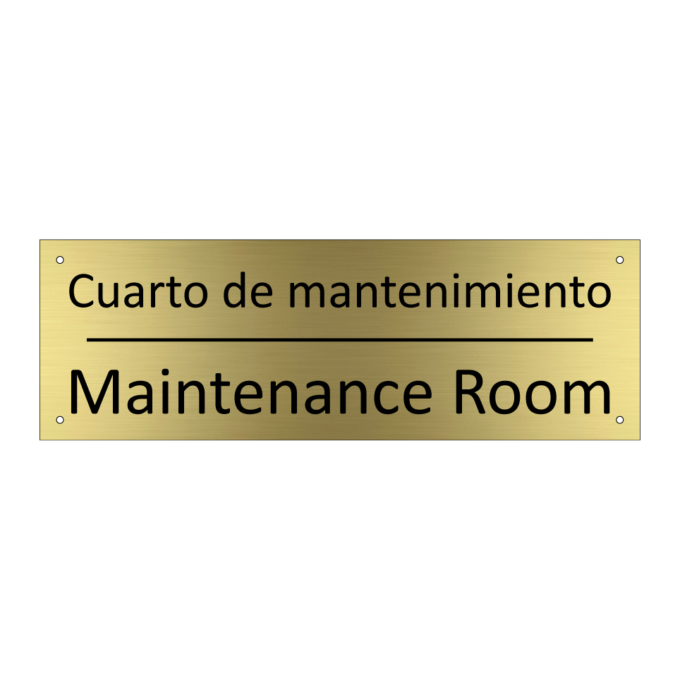 Cuarto de mantenimiento - Maintenance Room