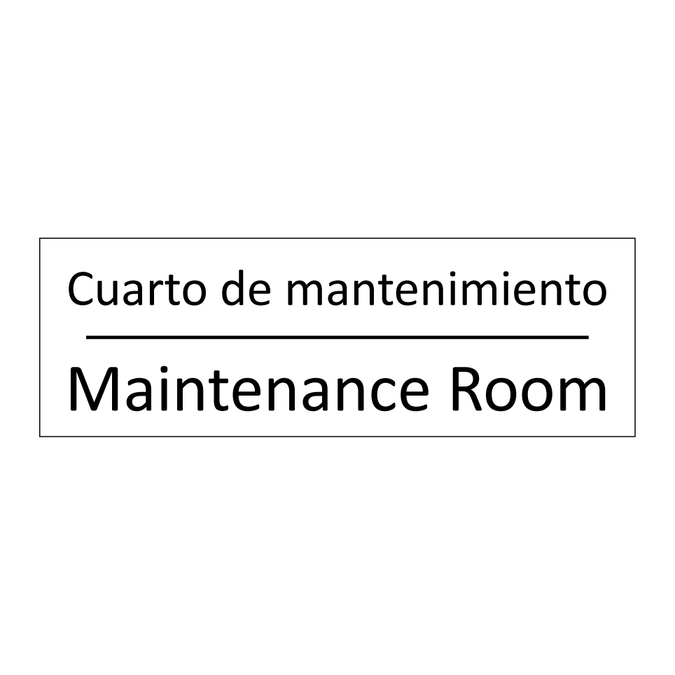 Cuarto de mantenimiento - Maintenance Room