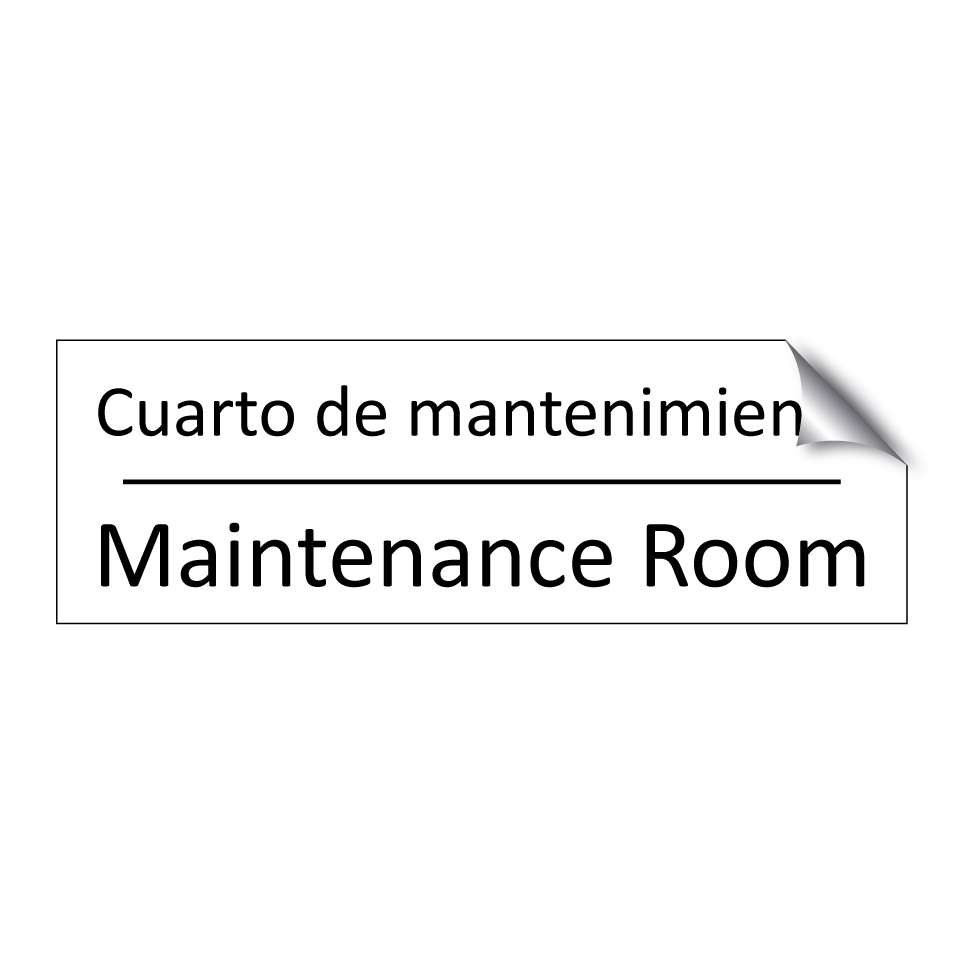 Cuarto de mantenimiento - Maintenance Room