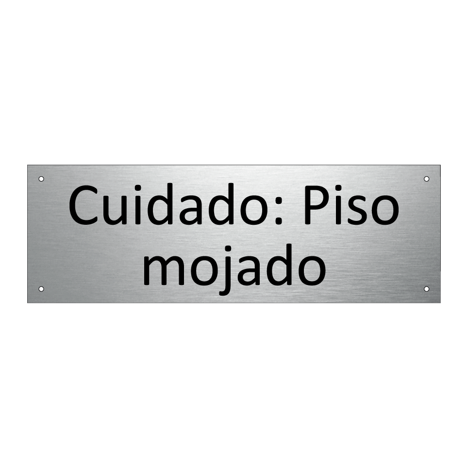 Cuidado: Piso mojado