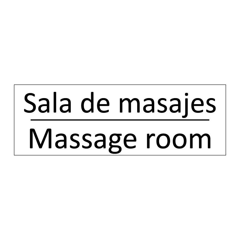 Sala de masajes - Massage room