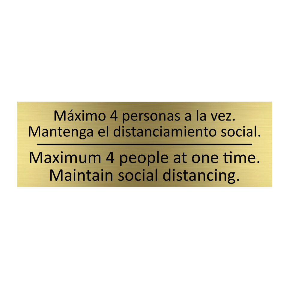 Máximo 4 personas a la vez. /.../ - Maximum 4 people at one time. /.../