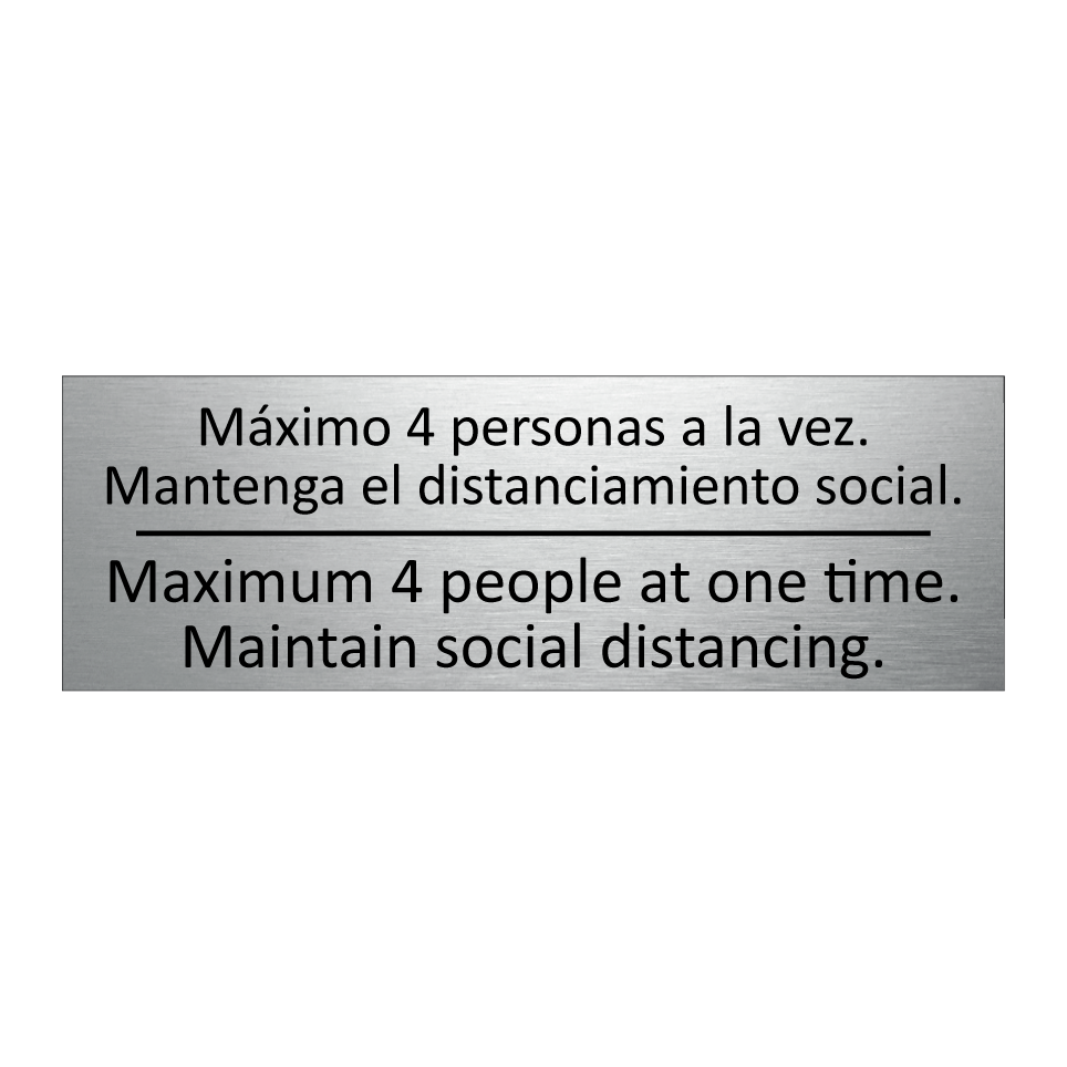 Máximo 4 personas a la vez. /.../ - Maximum 4 people at one time. /.../