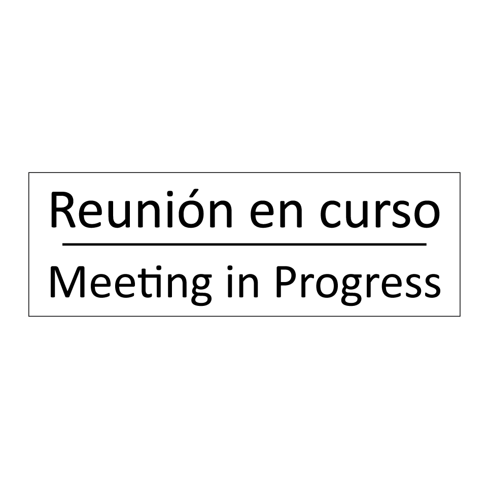 Reunión en curso - Meeting in Progress