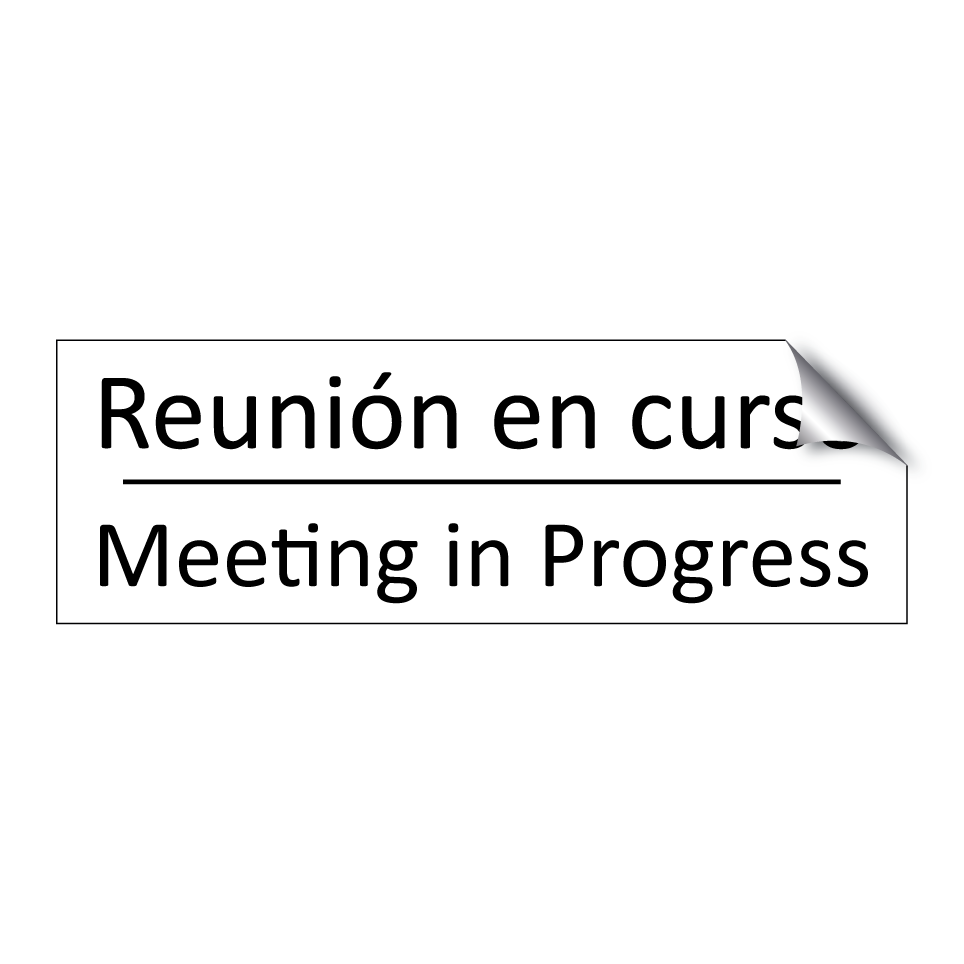 Reunión en curso - Meeting in Progress