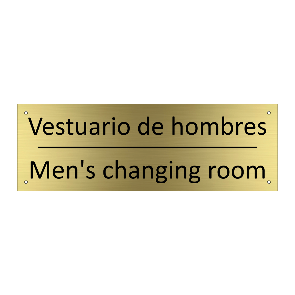 Vestuario de hombres - Men's changing room