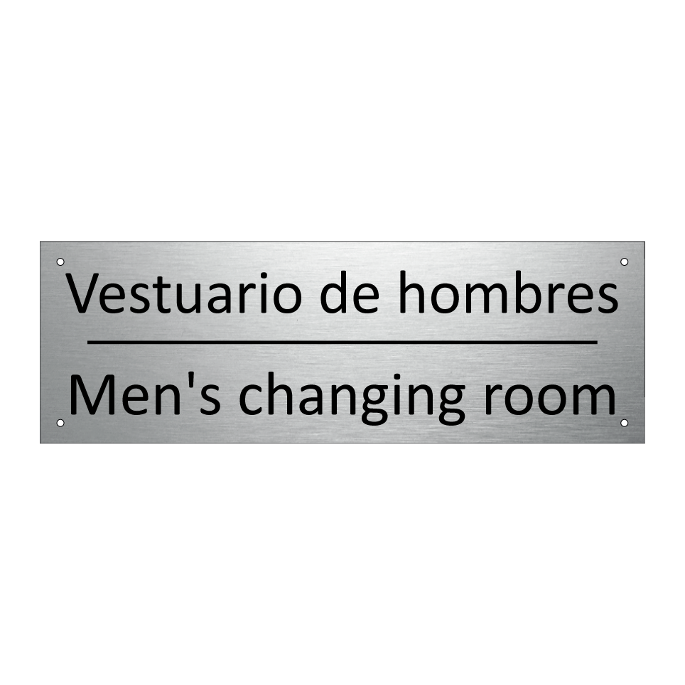Vestuario de hombres - Men's changing room