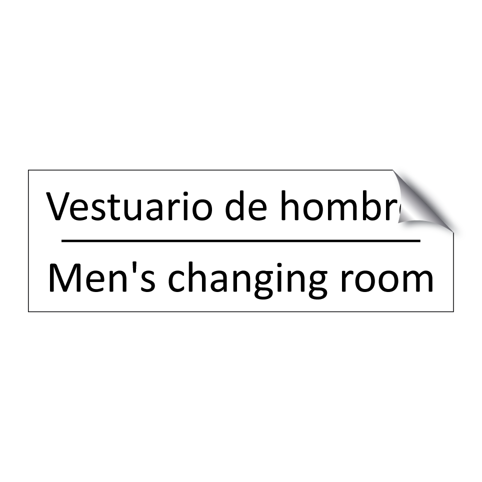 Vestuario de hombres - Men's changing room