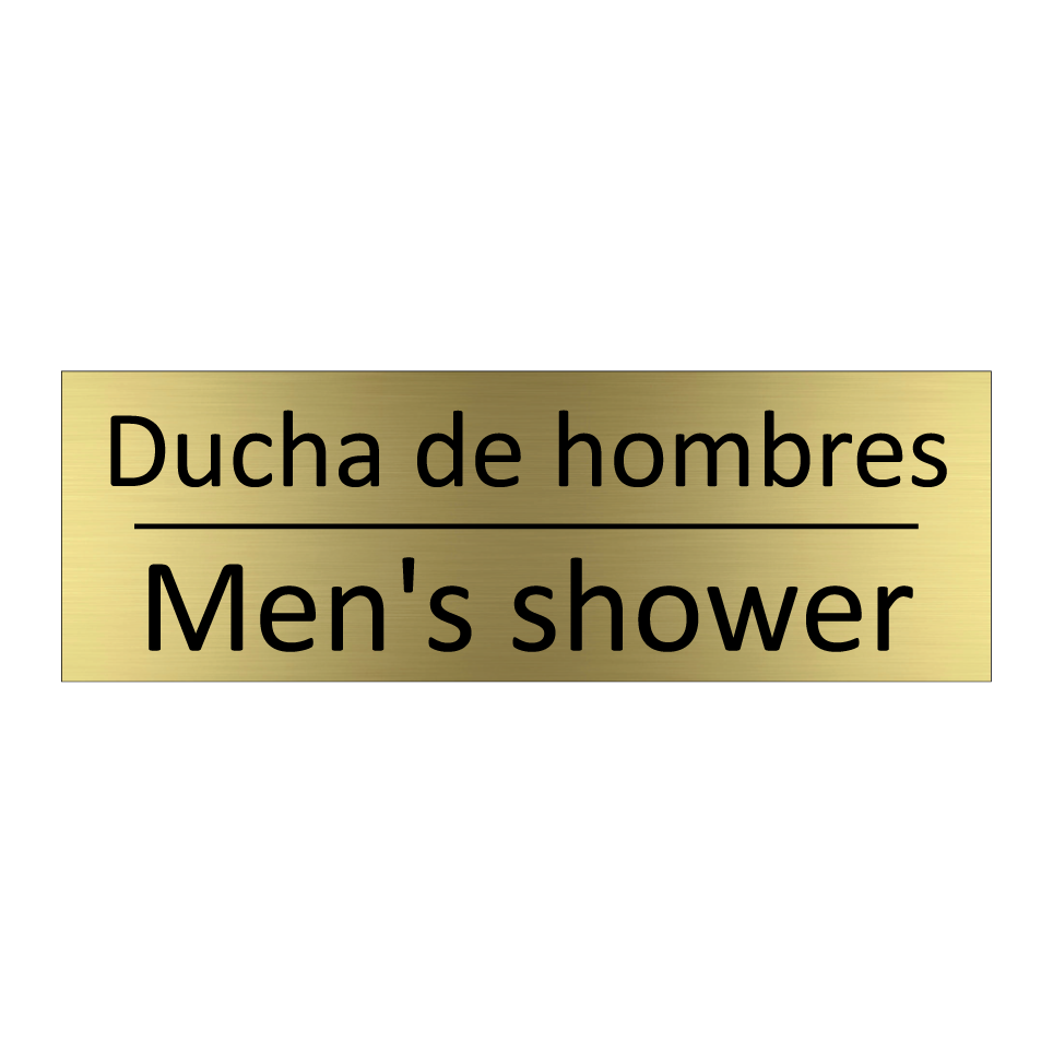 Ducha de hombres - Men's shower