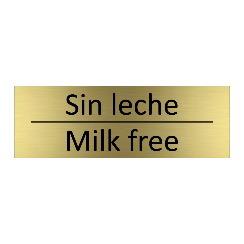 Sin leche - Milk free