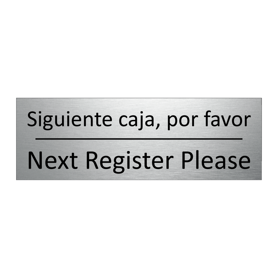 Siguiente caja, por favor - Next Register Please