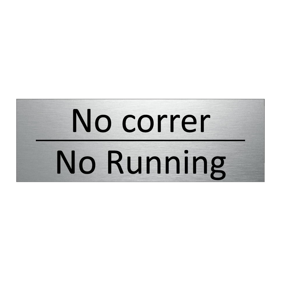 No correr - No Running