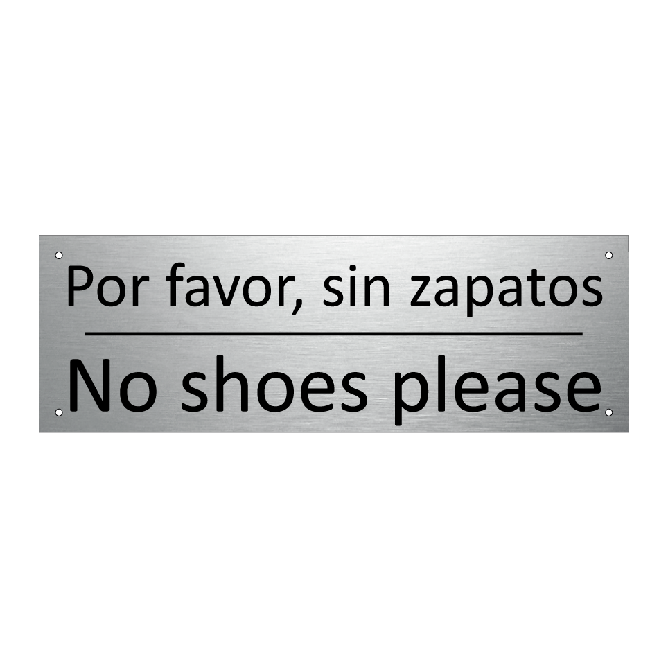 Por favor, sin zapatos - No shoes please