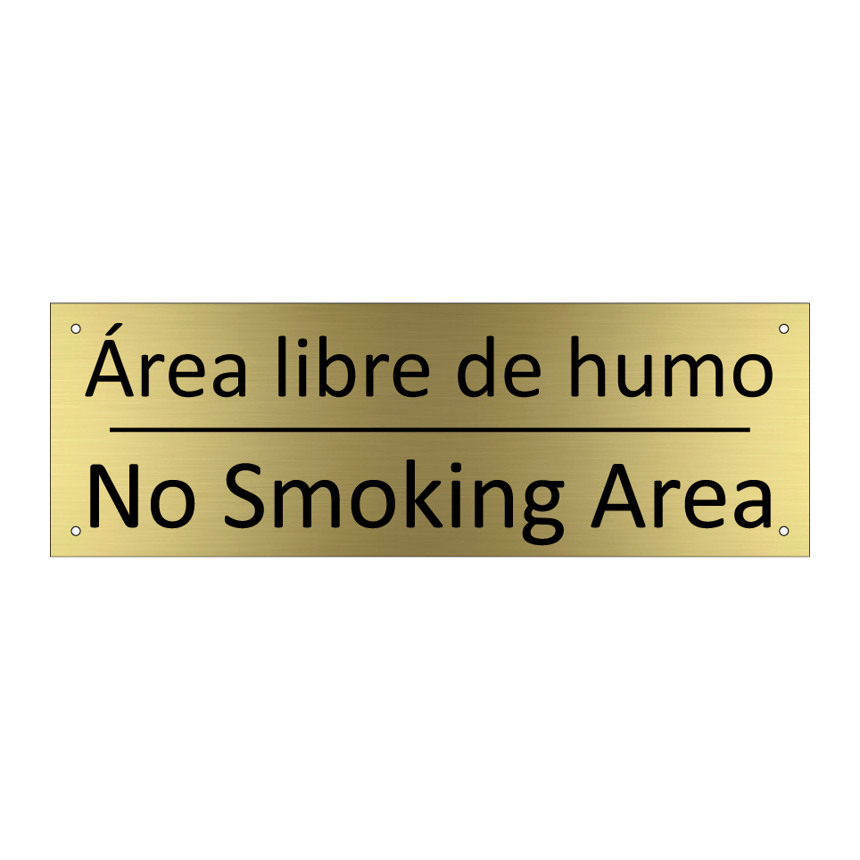 Área libre de humo - No Smoking Area