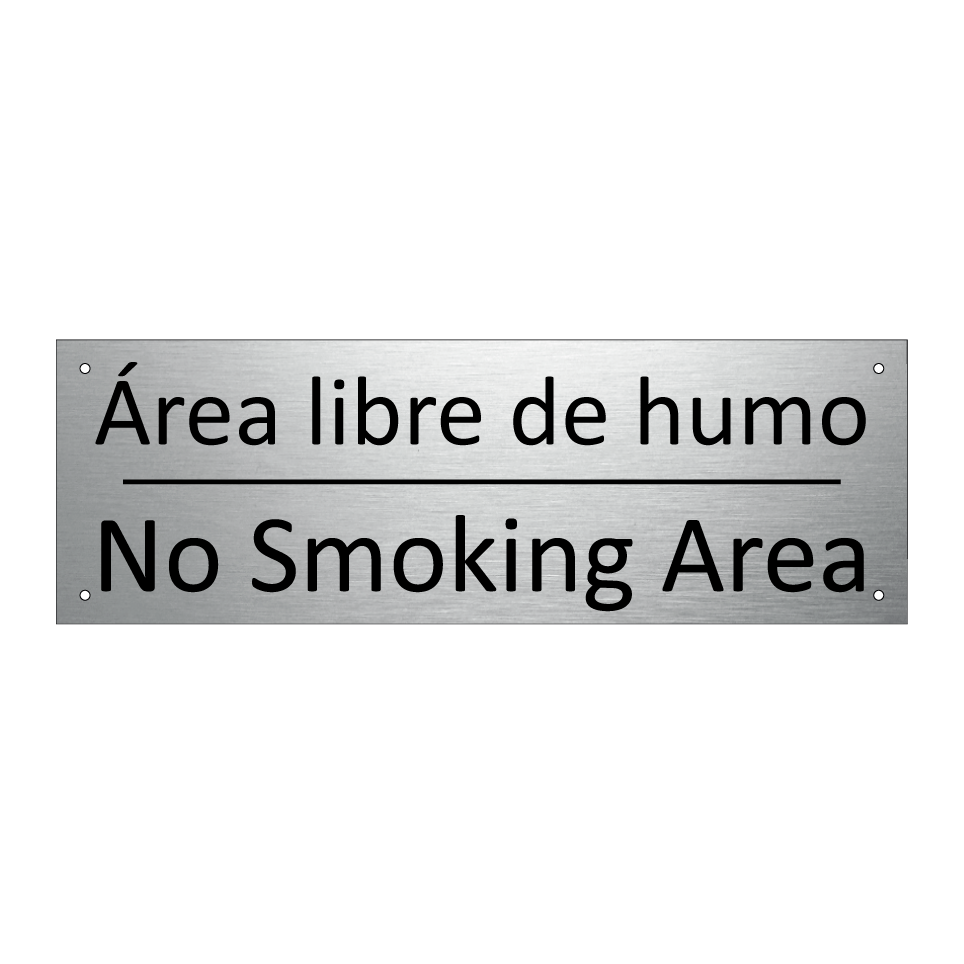 Área libre de humo - No Smoking Area