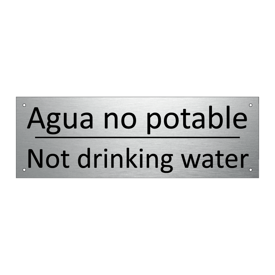 Agua no potable - Not drinking water