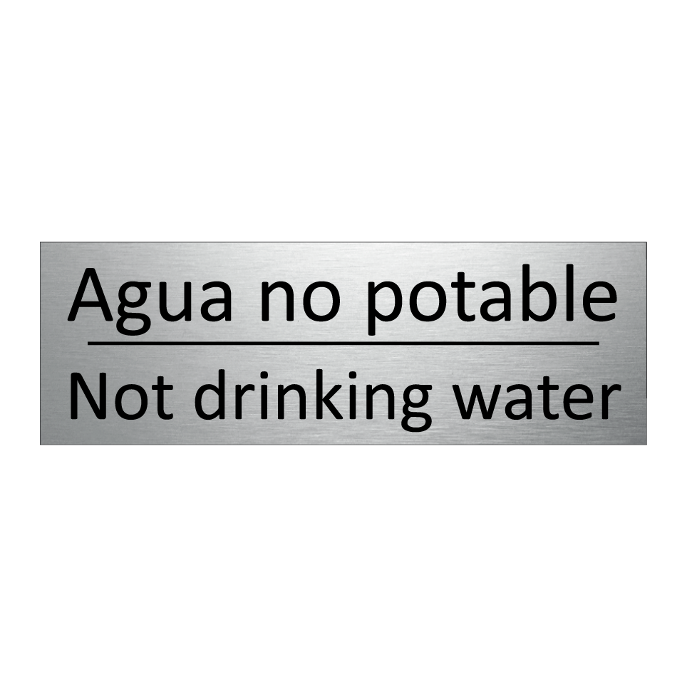 Agua no potable - Not drinking water