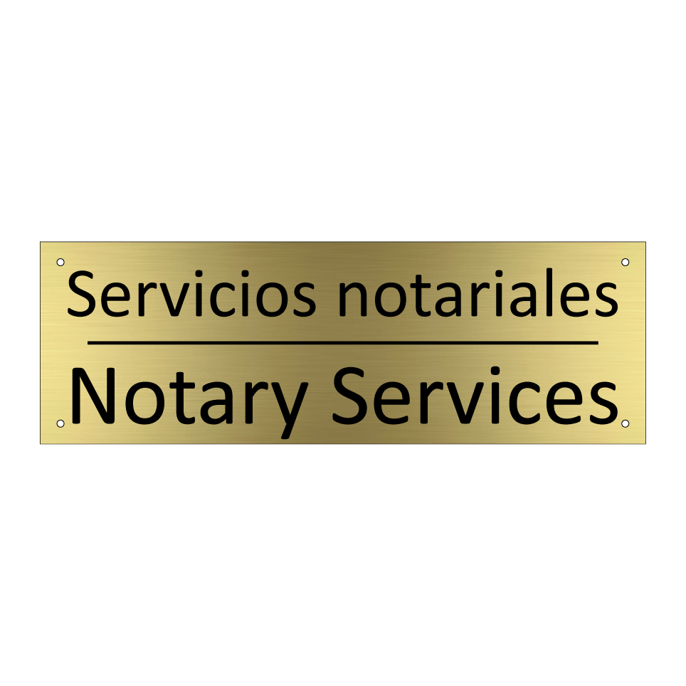 Servicios notariales - Notary Services