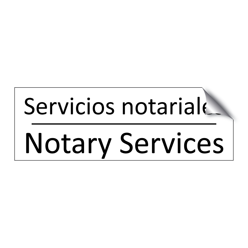 Servicios notariales - Notary Services
