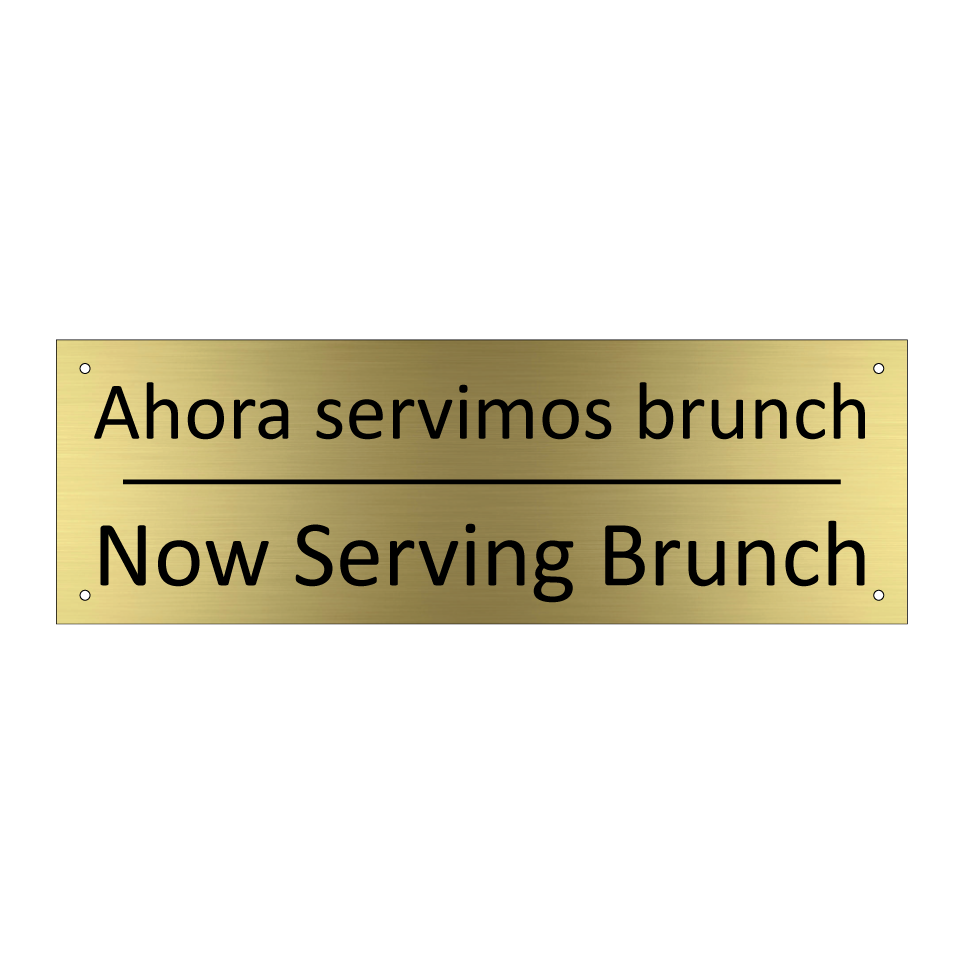 Ahora servimos brunch - Now Serving Brunch