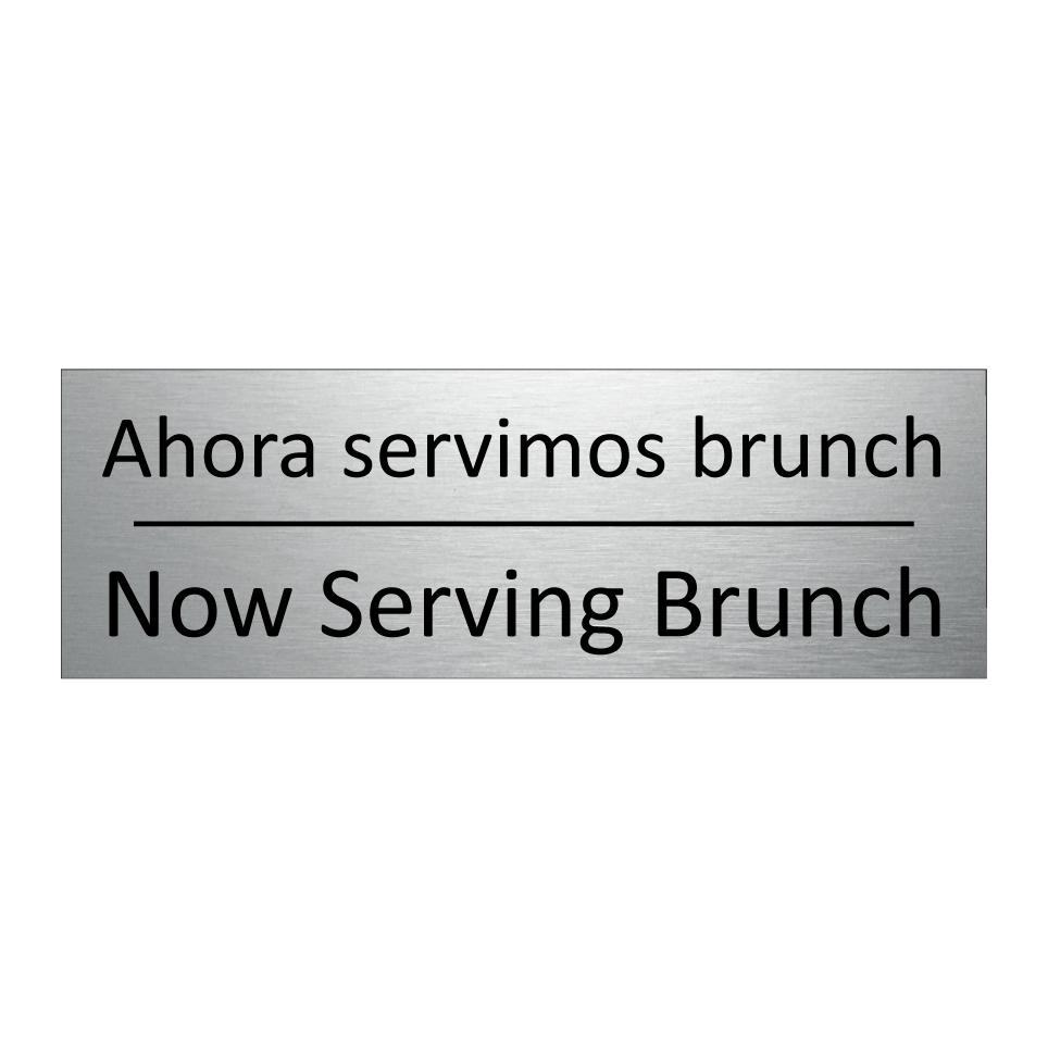 Ahora servimos brunch - Now Serving Brunch