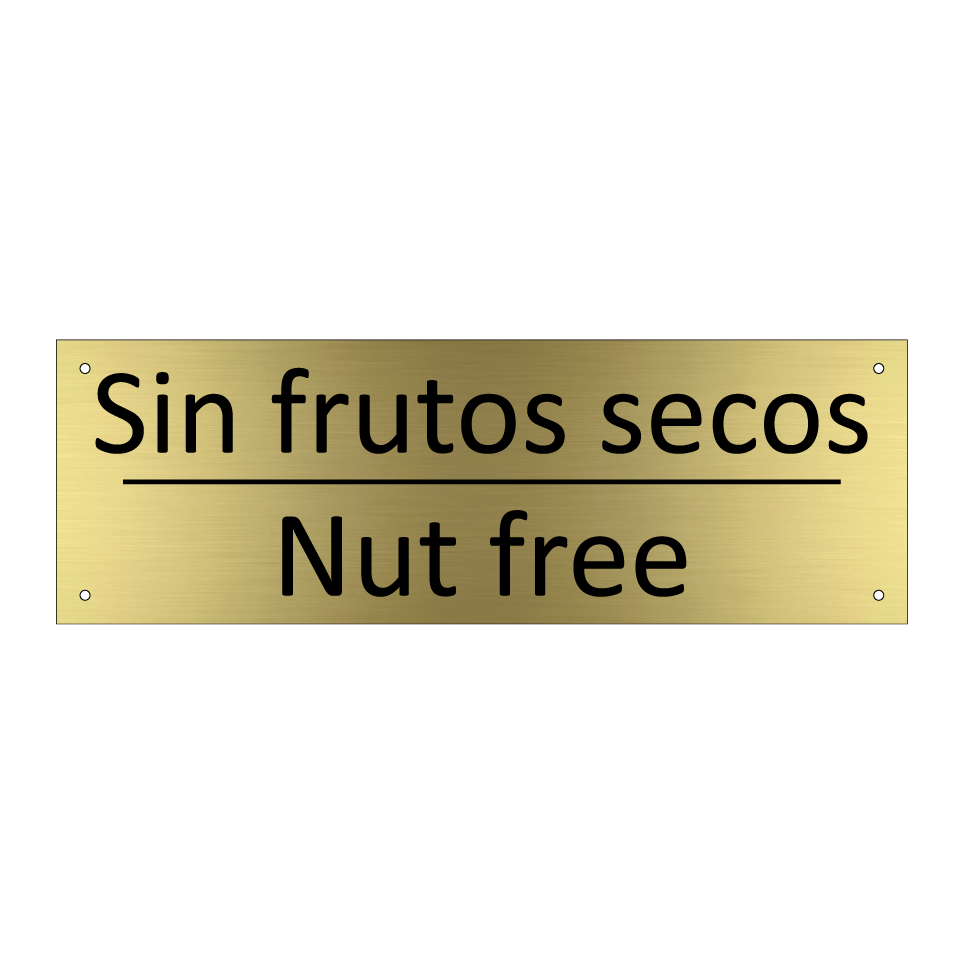 Sin frutos secos - Nut free