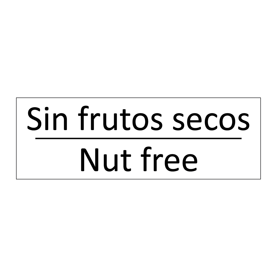 Sin frutos secos - Nut free