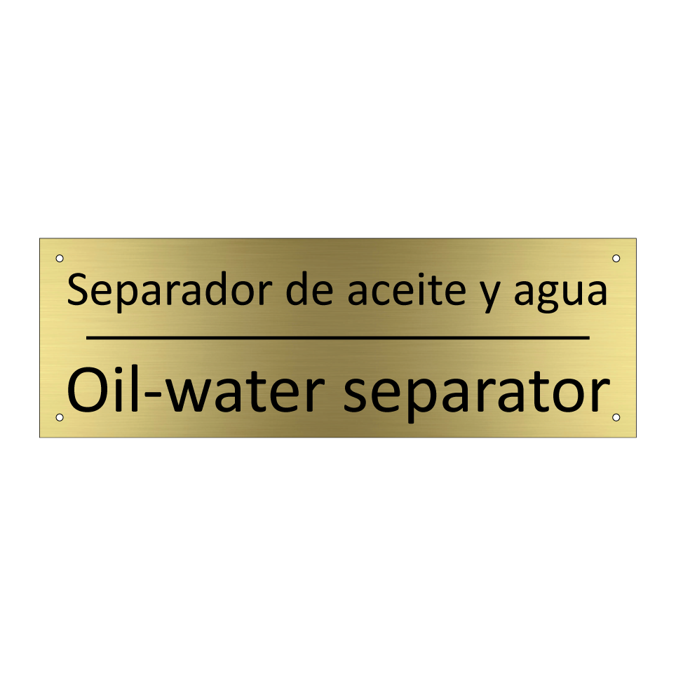 Separador de aceite y agua - Oil-water separator