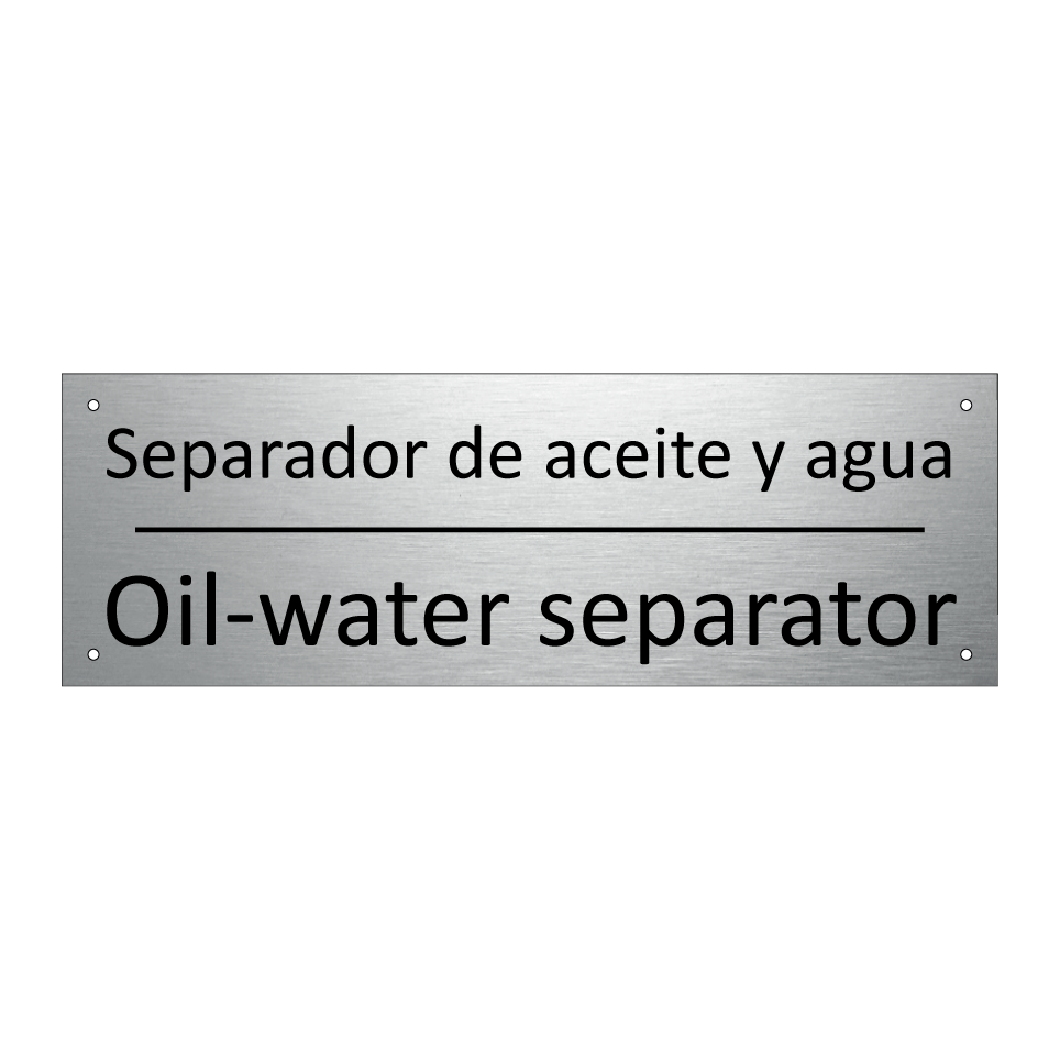 Separador de aceite y agua - Oil-water separator