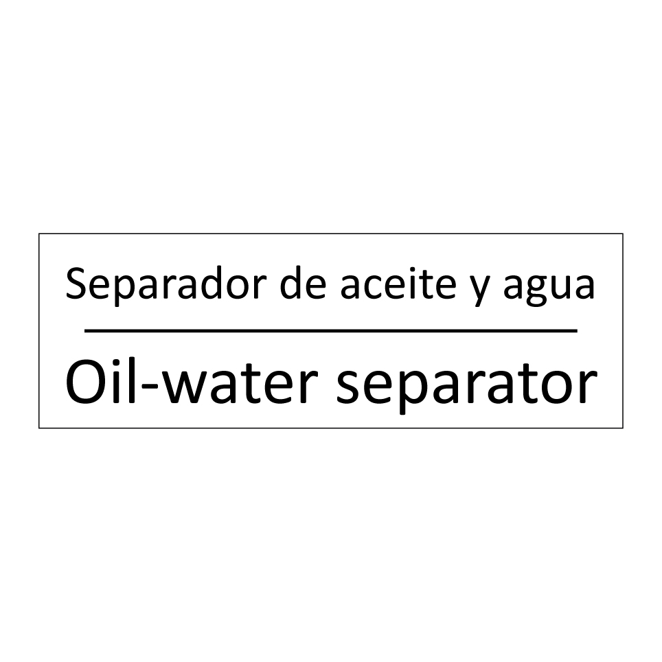 Separador de aceite y agua - Oil-water separator