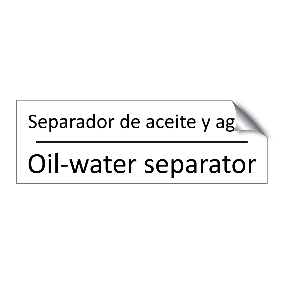 Separador de aceite y agua - Oil-water separator