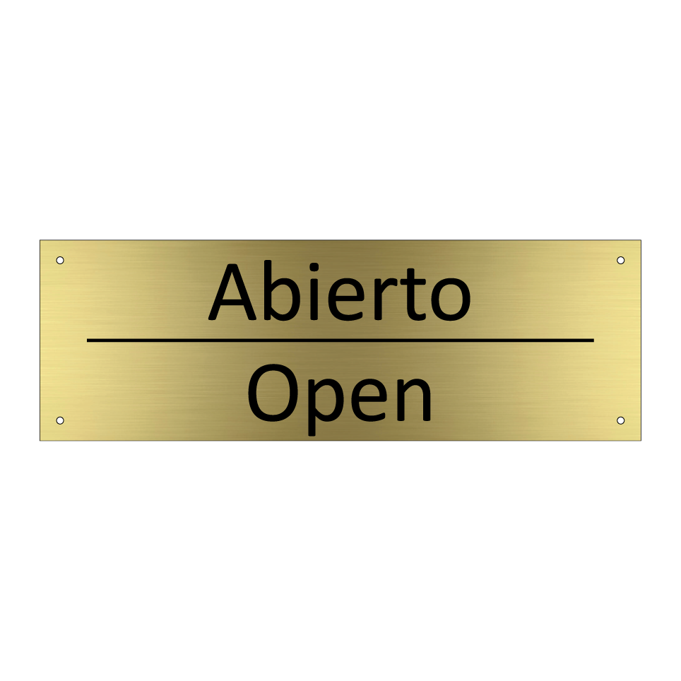 Abierto - Open
