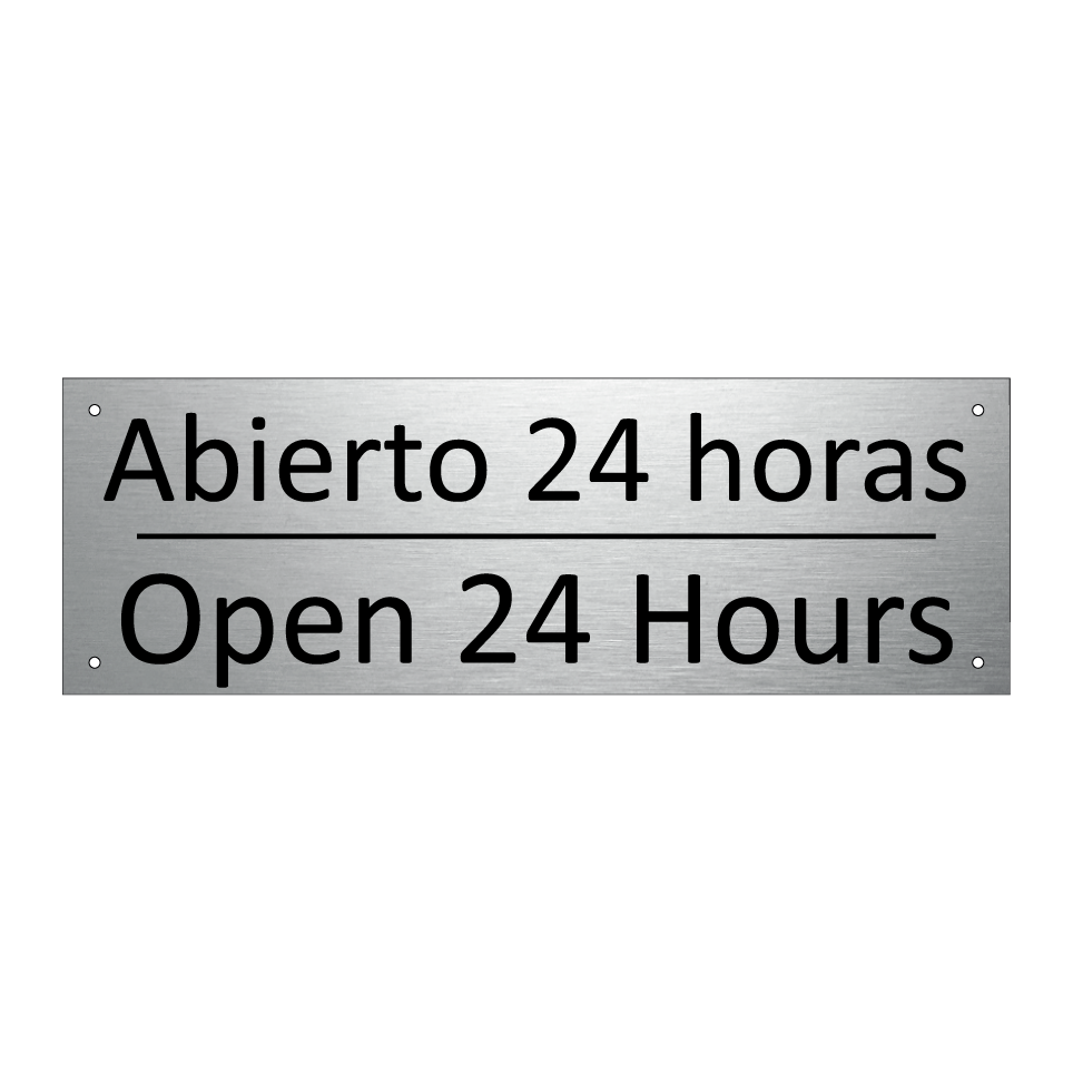 Abierto 24 horas - Open 24 Hours