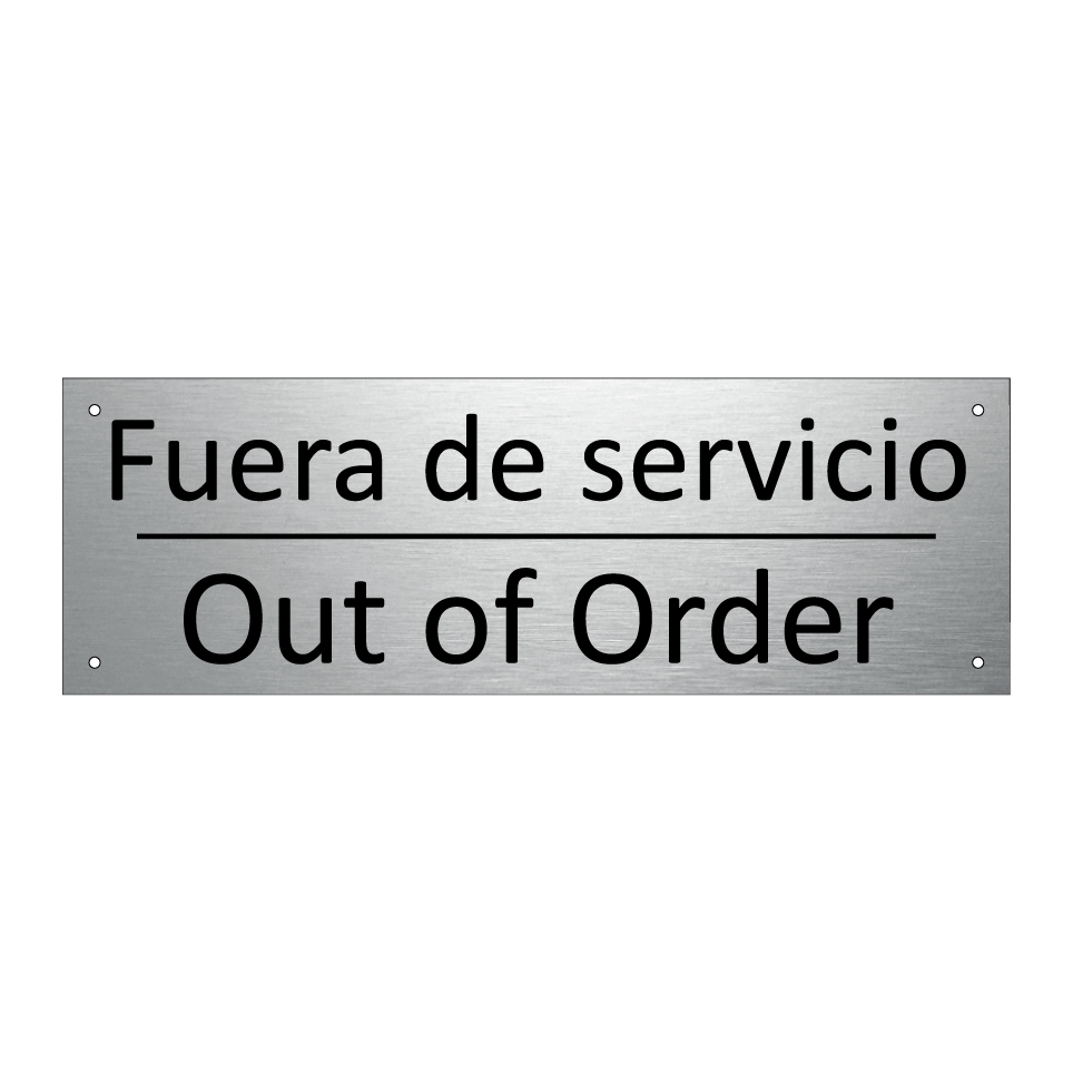 Fuera de servicio - Out of Order
