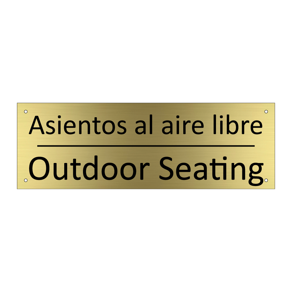 Asientos al aire libre - Outdoor Seating
