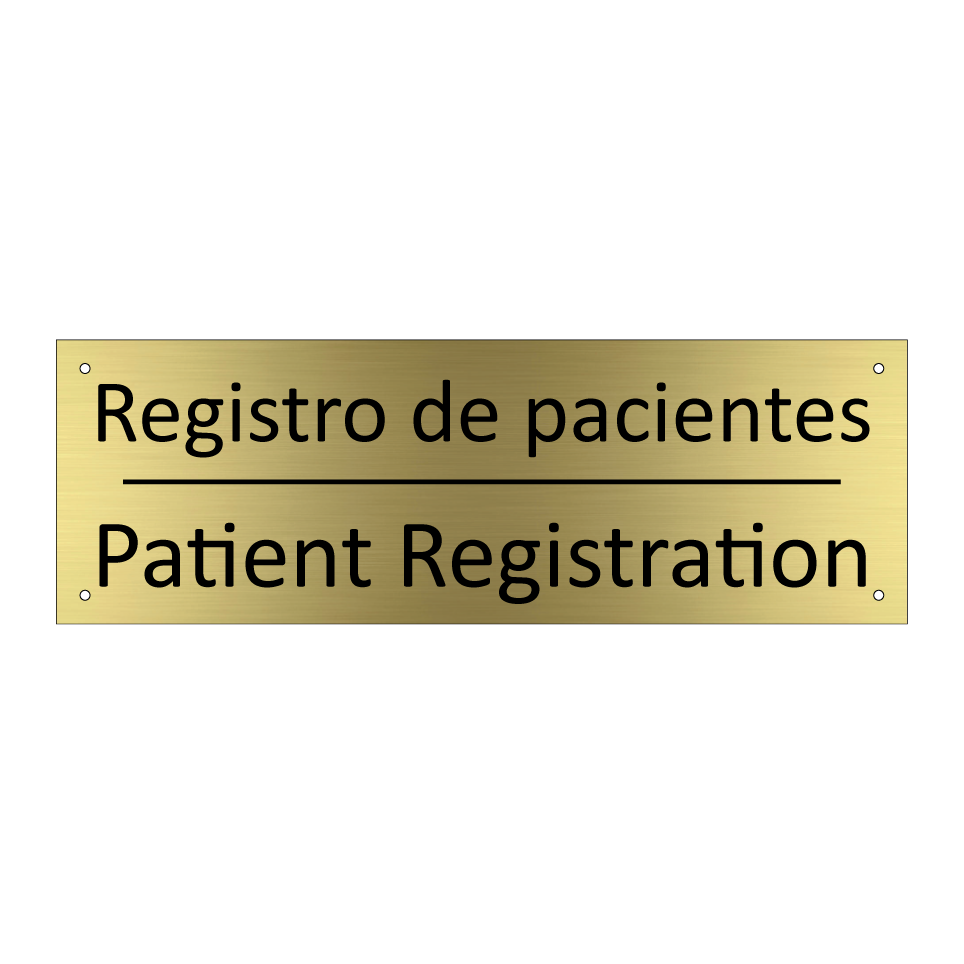 Registro de pacientes - Patient Registration
