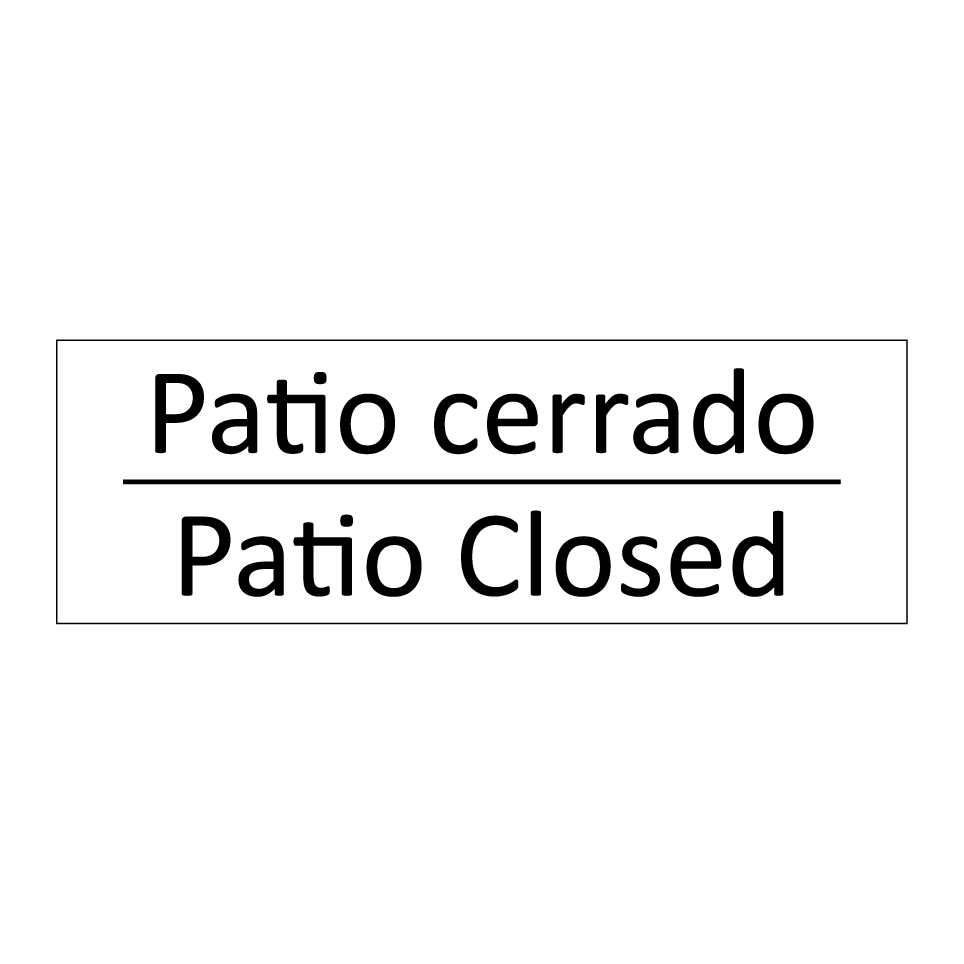 Patio cerrado - Patio Closed