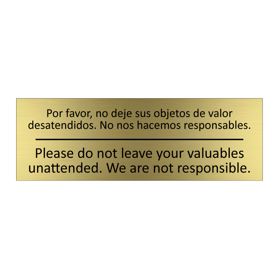Por favor, no deje sus /.../ - Please do not leave your /.../