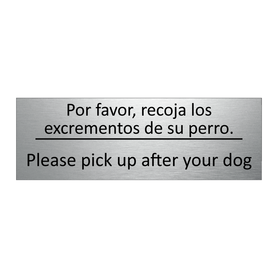 Por favor, recoja los /.../ - Please pick up after your dog
