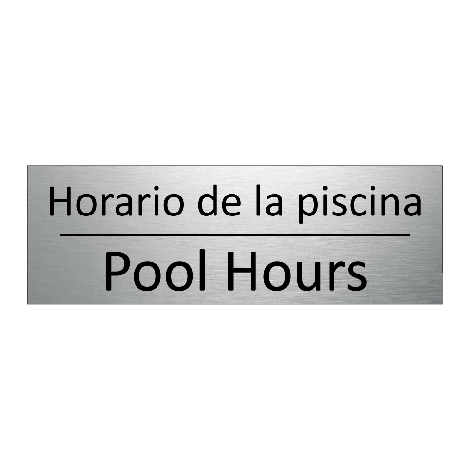 Horario de la piscina - Pool Hours
