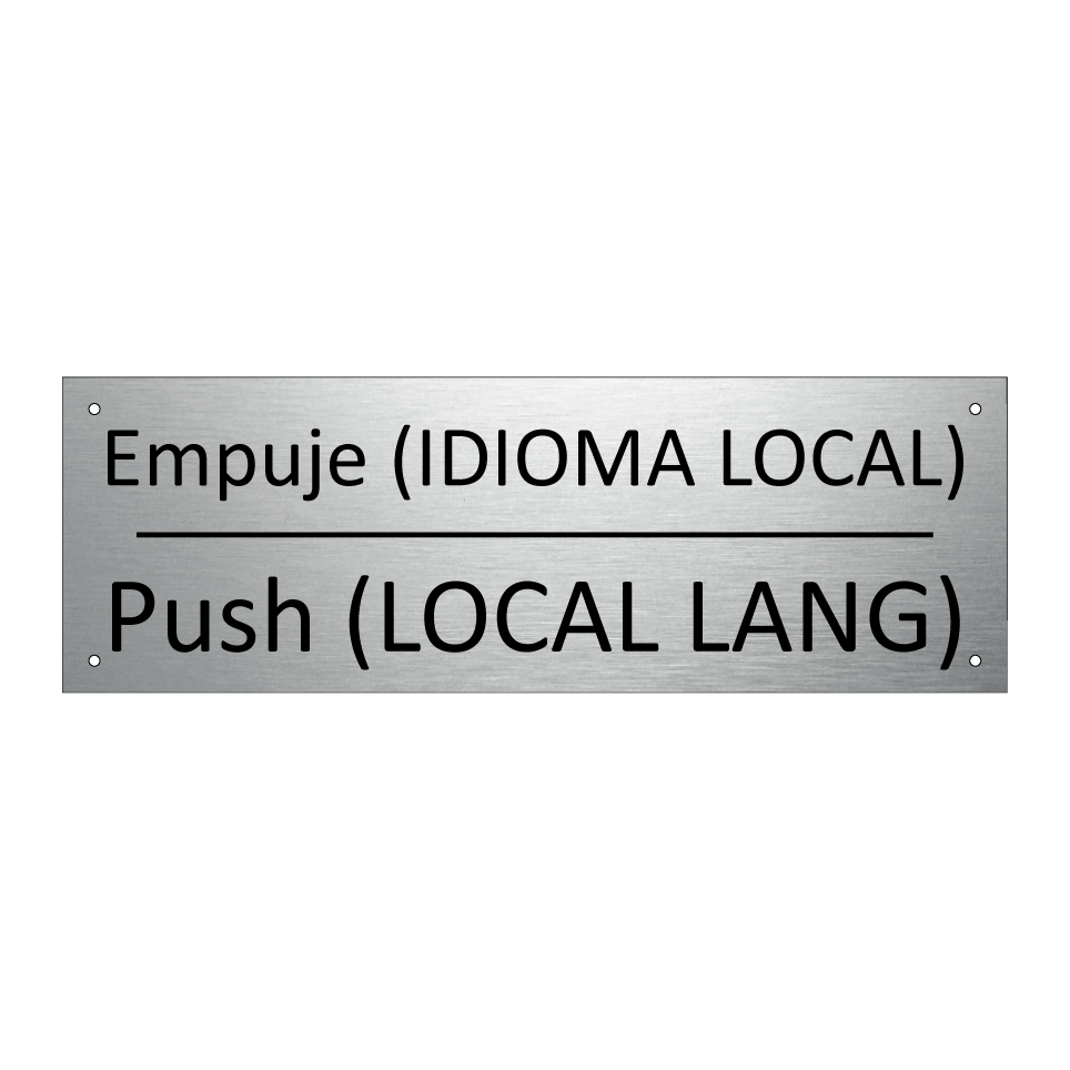 Empuje (IDIOMA LOCAL) - Push (LOCAL LANG)