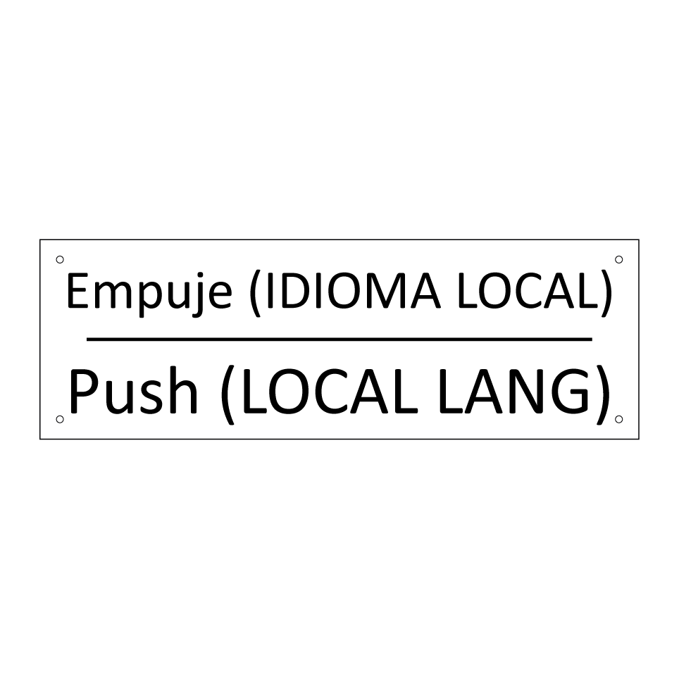 Empuje (IDIOMA LOCAL) - Push (LOCAL LANG)