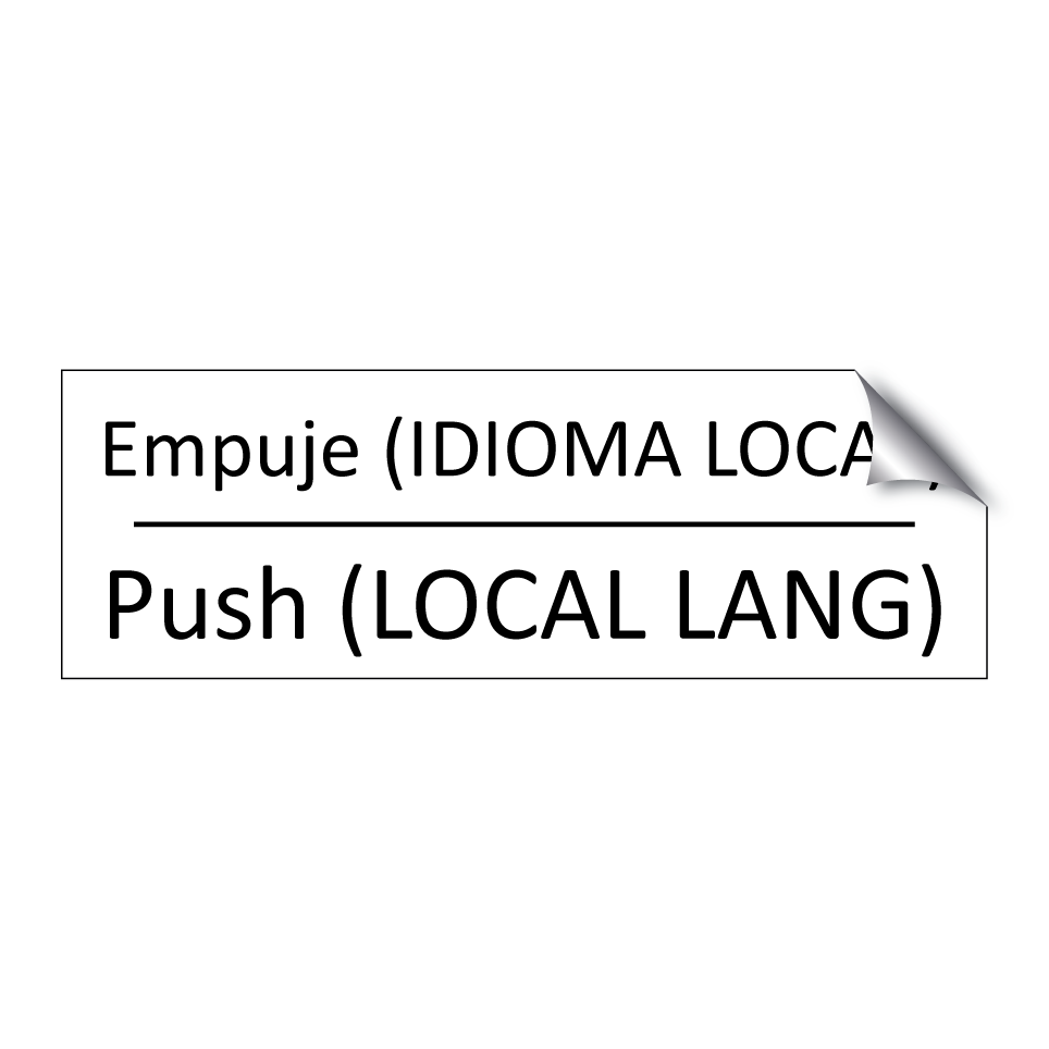 Empuje (IDIOMA LOCAL) - Push (LOCAL LANG)