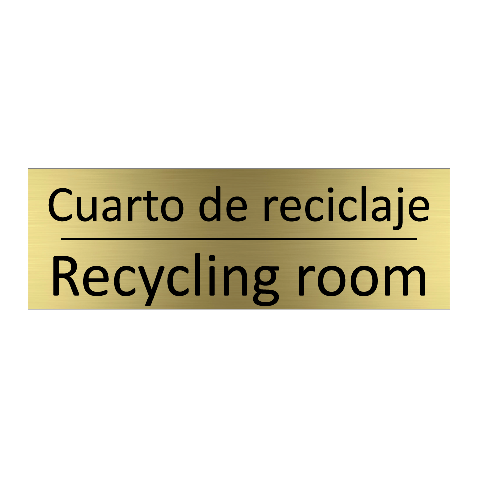 Cuarto de reciclaje - Recycling room