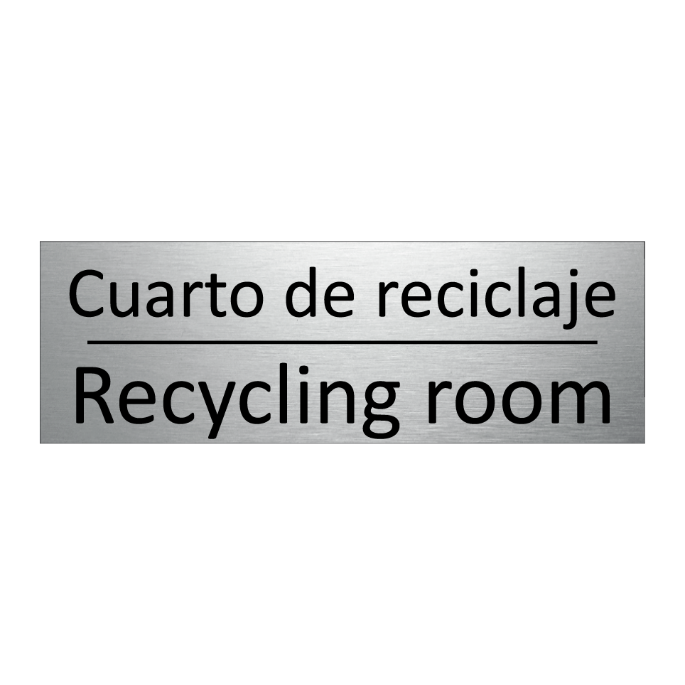 Cuarto de reciclaje - Recycling room