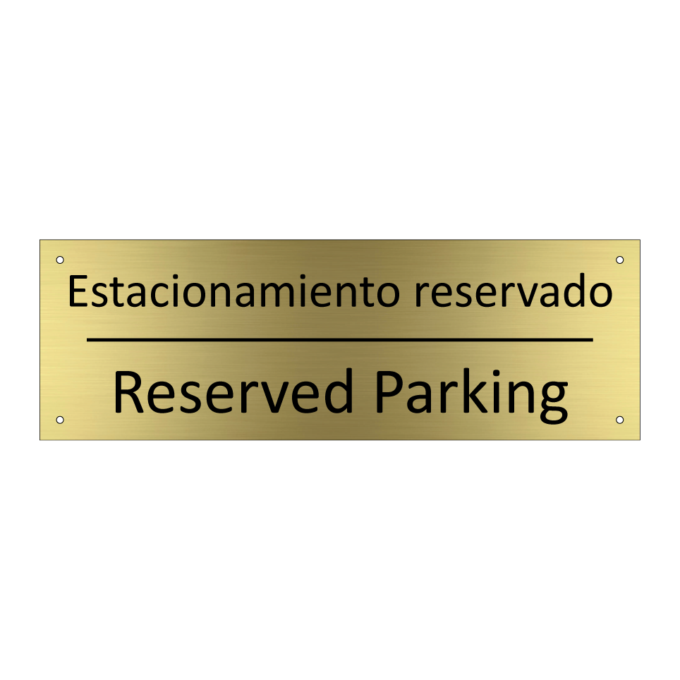 Estacionamiento reservado - Reserved Parking